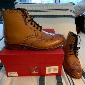 Grenson Fred Tan Brogue boot